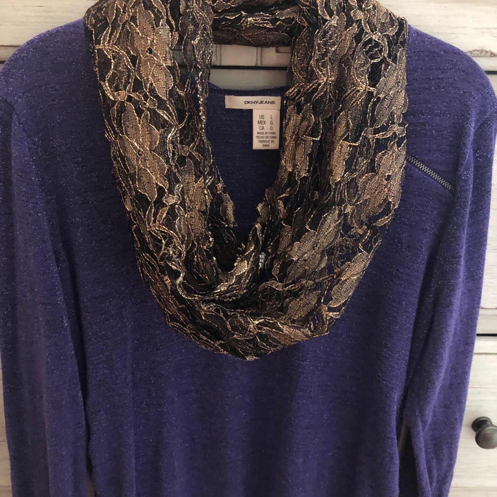 💜DKNY Shimmery Sweater!! - Picture 9 of 11